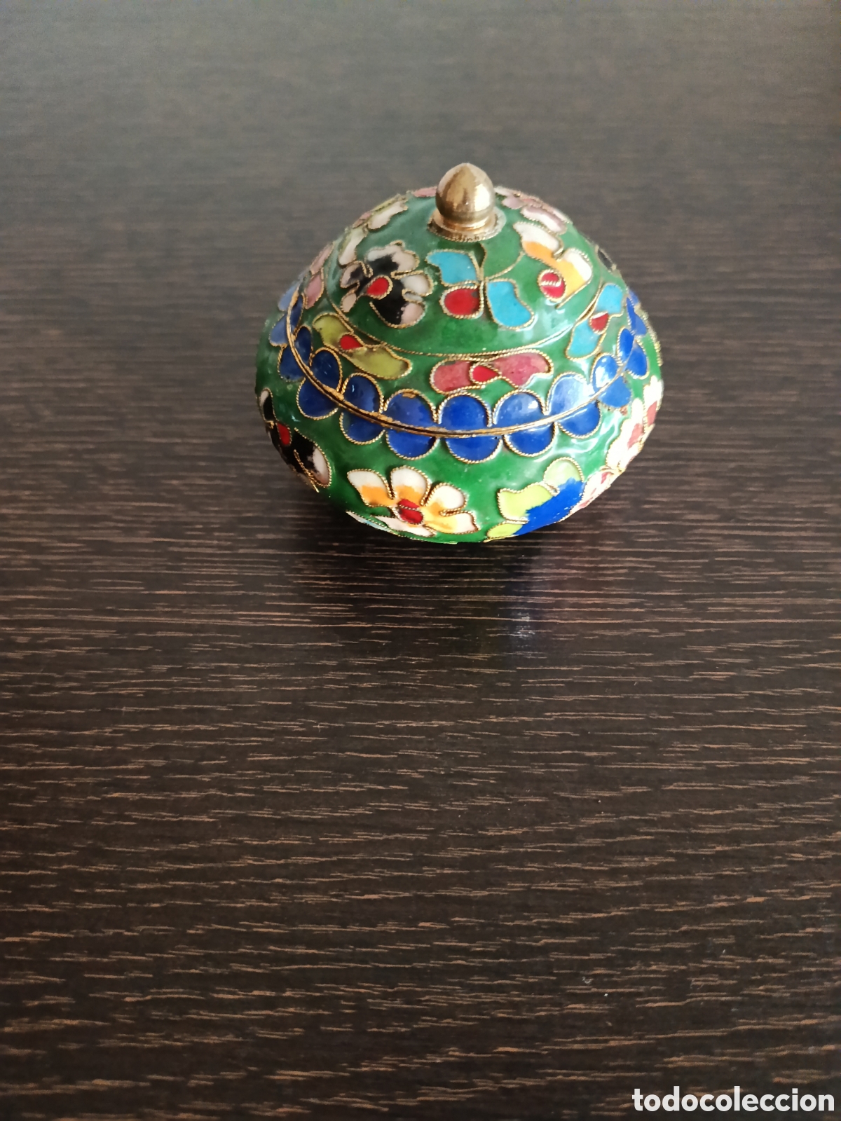 Vintage: Antiguo joyero cloisonn&eacute; aut&eacute;ntico
