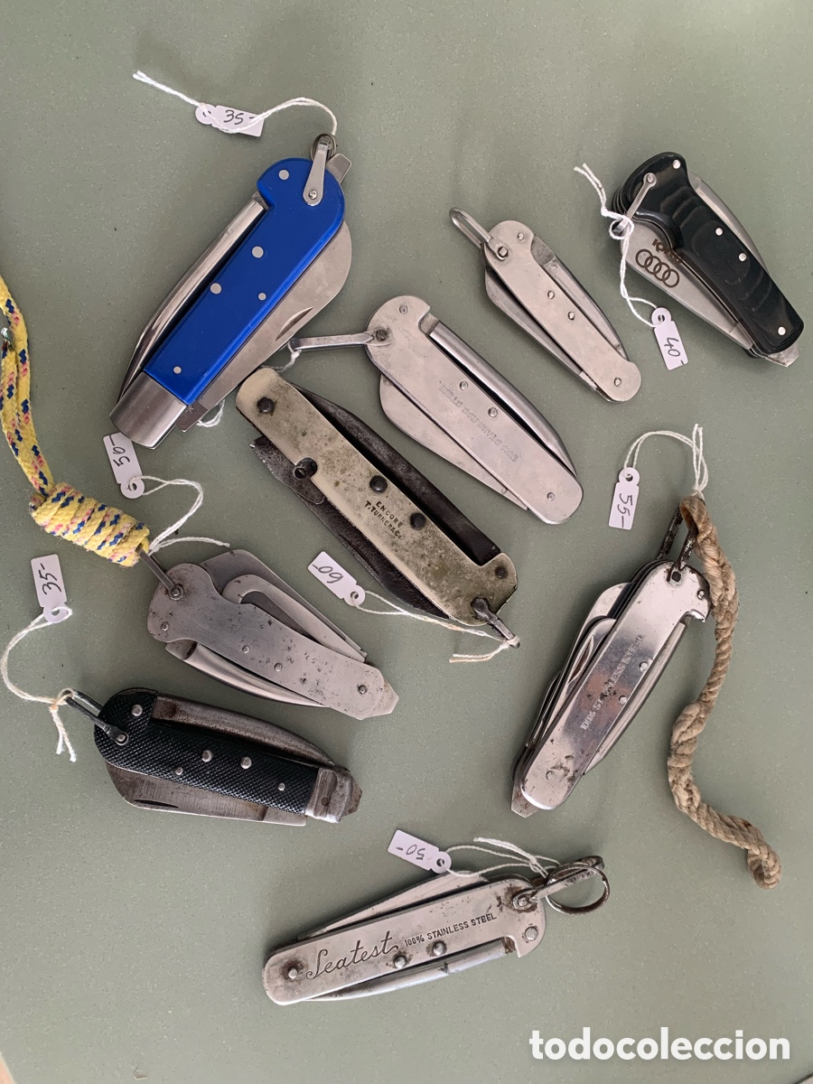 Vintage: Navajas marineras diferentes a&ntilde;os, se vende el lote completo