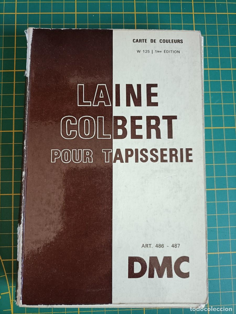 Vintage: CARTE DE COULEURS W 125 LAINE COLBERT POUR TAPISSERIE DMC ART. 486-487. 1&ordf; EDICI&Oacute;N. A&Ntilde;O 1976