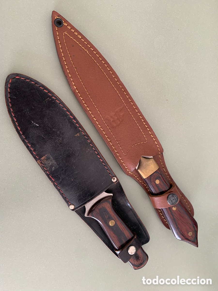 Vintage: Cuchillo de lanzar lote de dos