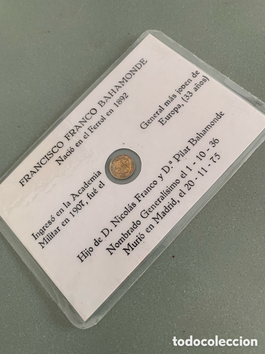 Vintage: Moneda de franco plastificada - Foto 2