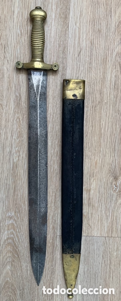 Vintage: Machete de Infanter&iacute;a, modelo 1855. Francia, siglo XIX.