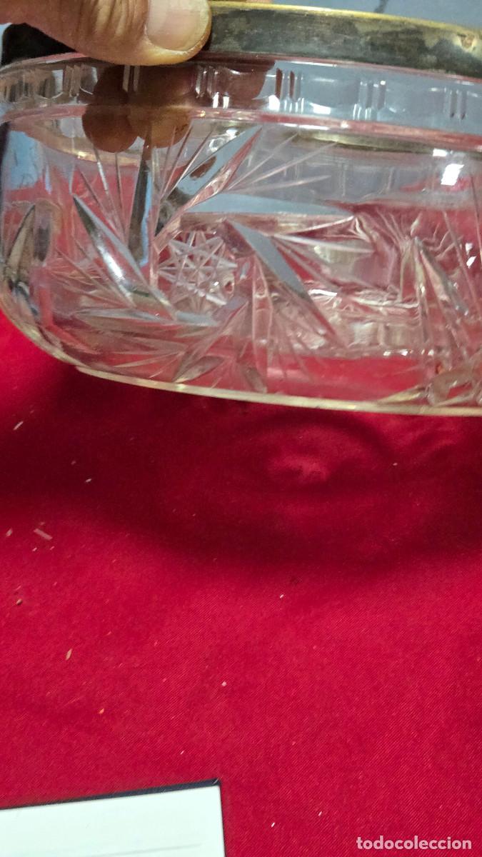 Vintage: cuenco de cristal tallado - Foto 4