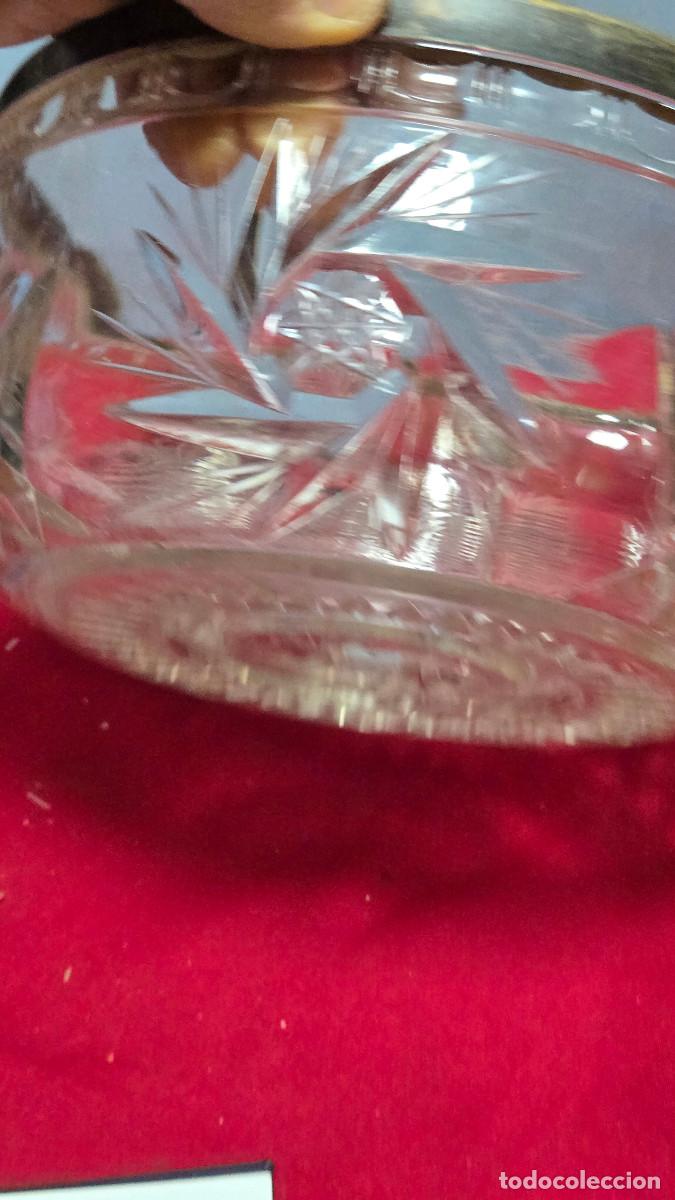 Vintage: cuenco de cristal tallado - Foto 5