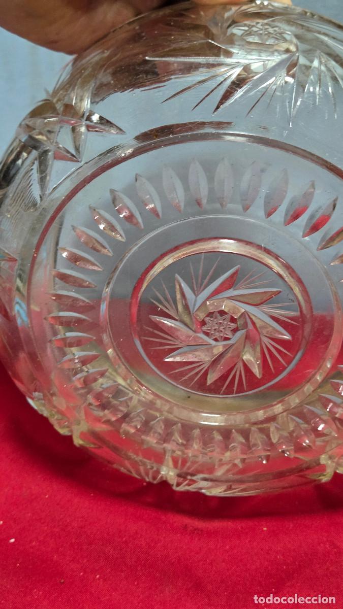 Vintage: cuenco de cristal tallado - Foto 6