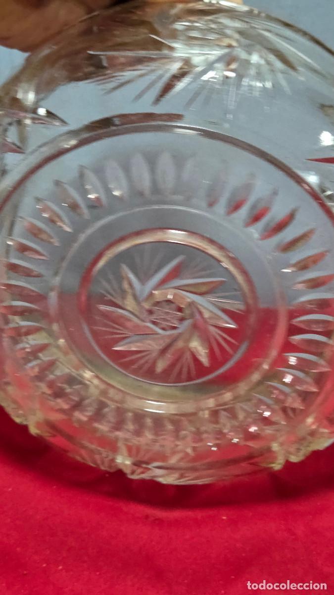 Vintage: cuenco de cristal tallado - Foto 7