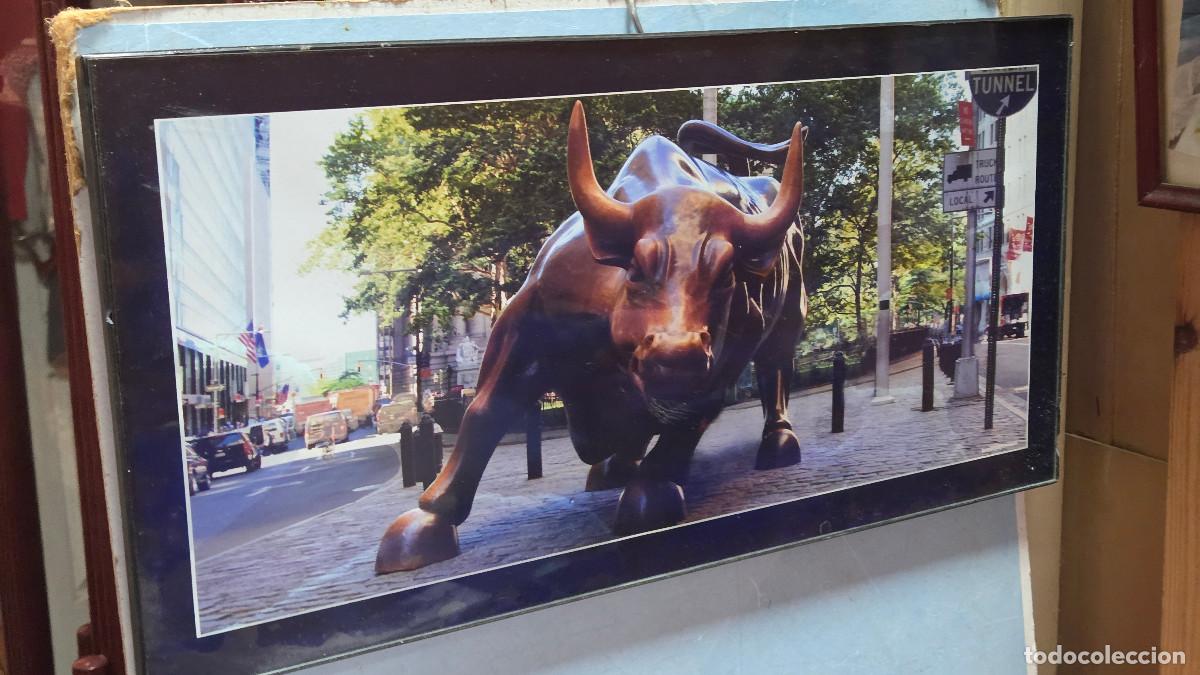 Vintage: CUADRO CON LAMINA DE TORO - Foto 2