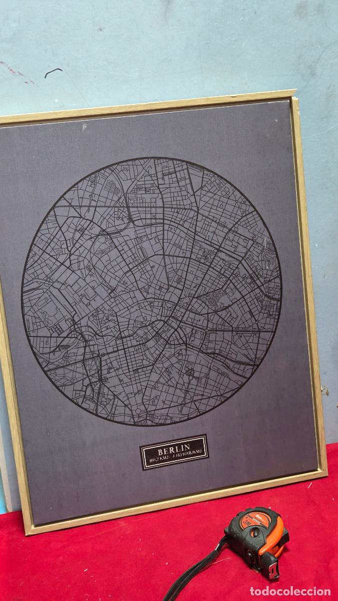 Vintage: cuadro con mapa de berlin - Foto 1