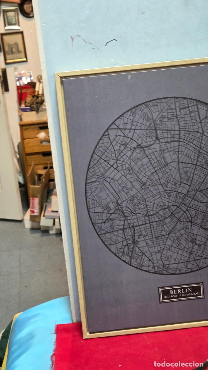 Vintage: cuadro con mapa de berlin - Foto 2