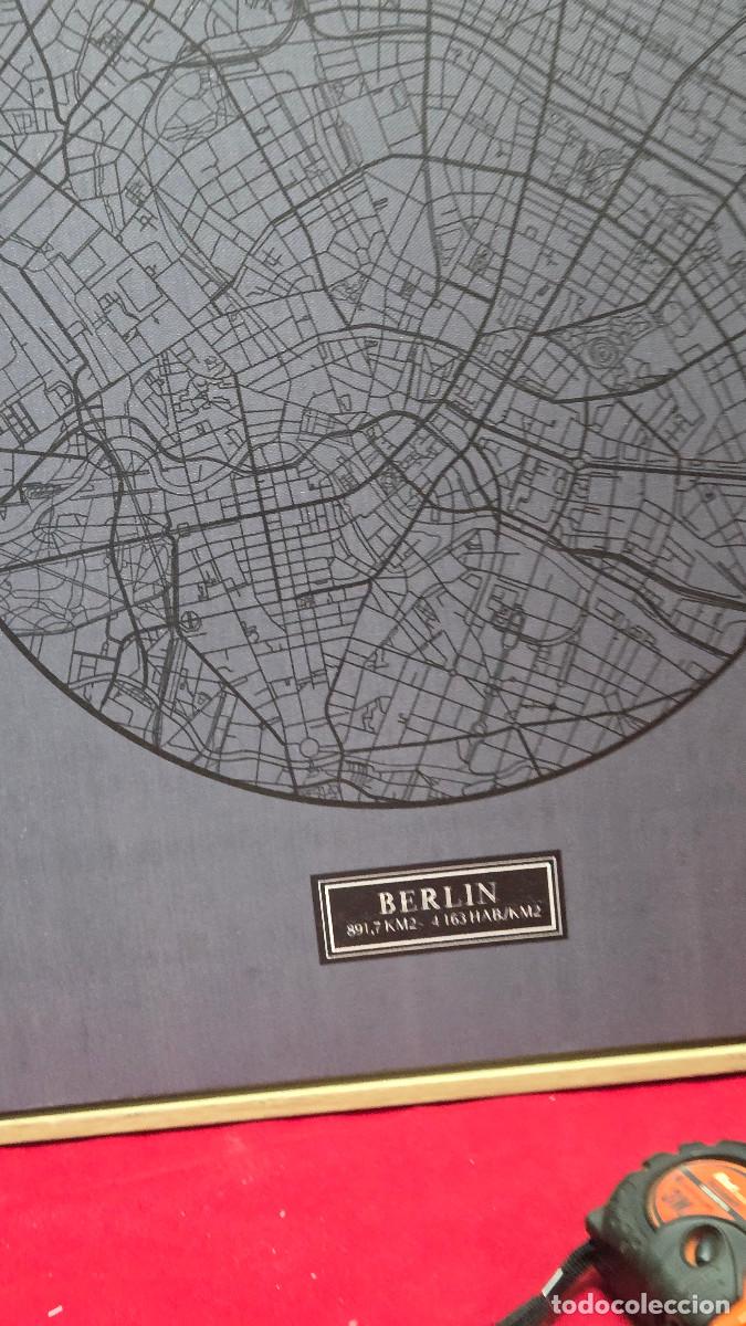 Vintage: cuadro con mapa de berlin - Foto 4