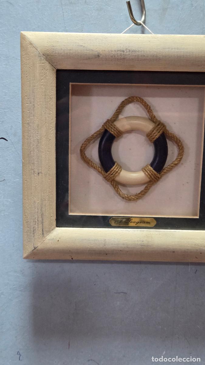 Vintage: cuadro con ascesorios de marina - Foto 2
