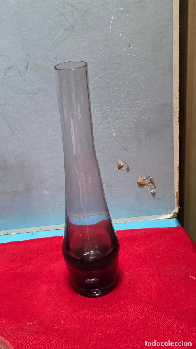 Vintage: jarron de cristal opalina