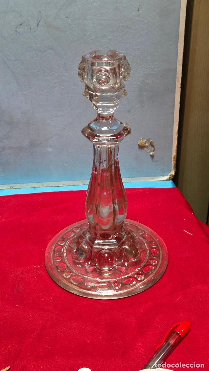 Vintage: candelarios de cristal labrado - Foto 1