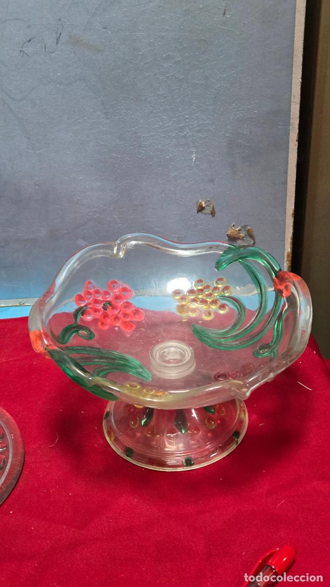 Vintage: frutero de acrilico colores