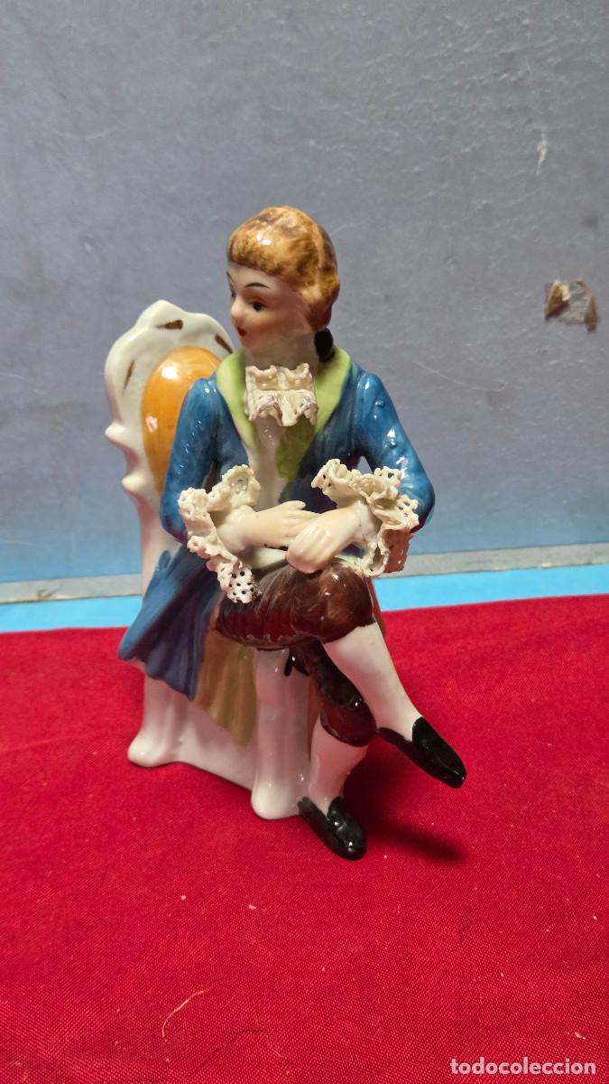 Vintage: figura de porcelana biscuit - Foto 2