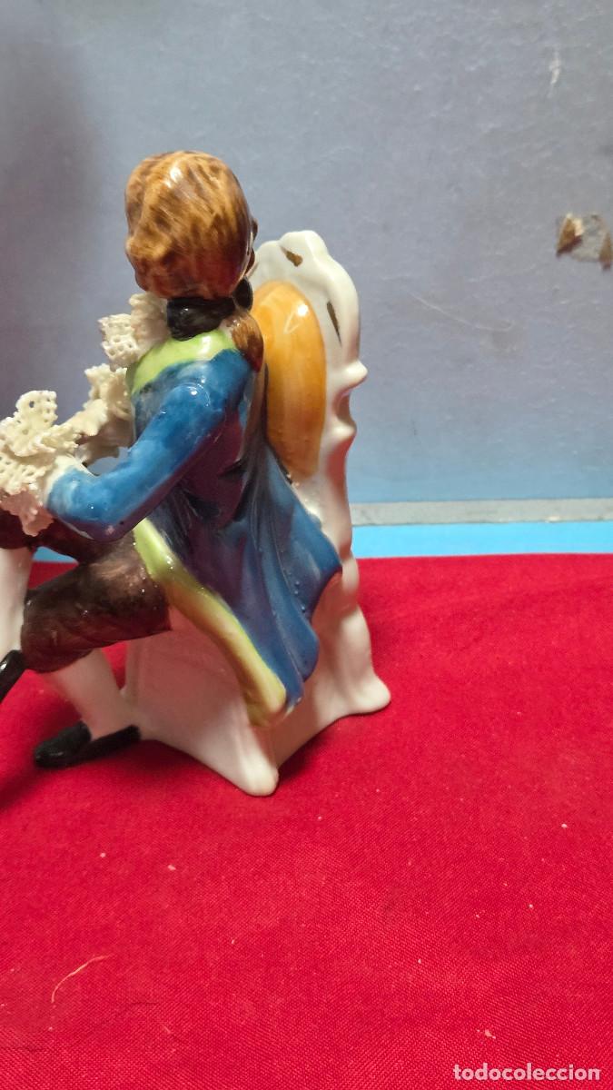 Vintage: figura de porcelana biscuit - Foto 4
