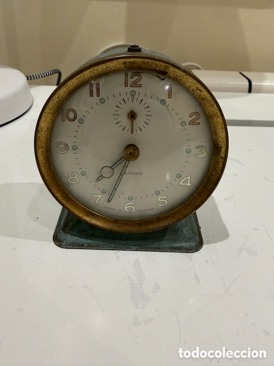 Vintage: Despertador Bayard franc&eacute;s vintage de cuerda