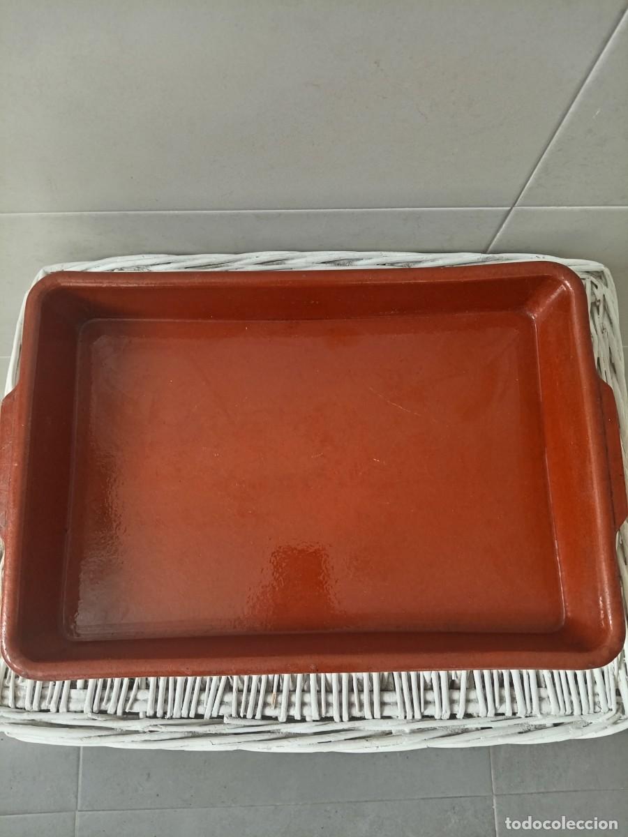 Vintage: Fuente / Asador de barro rectangular para horno - Foto 2