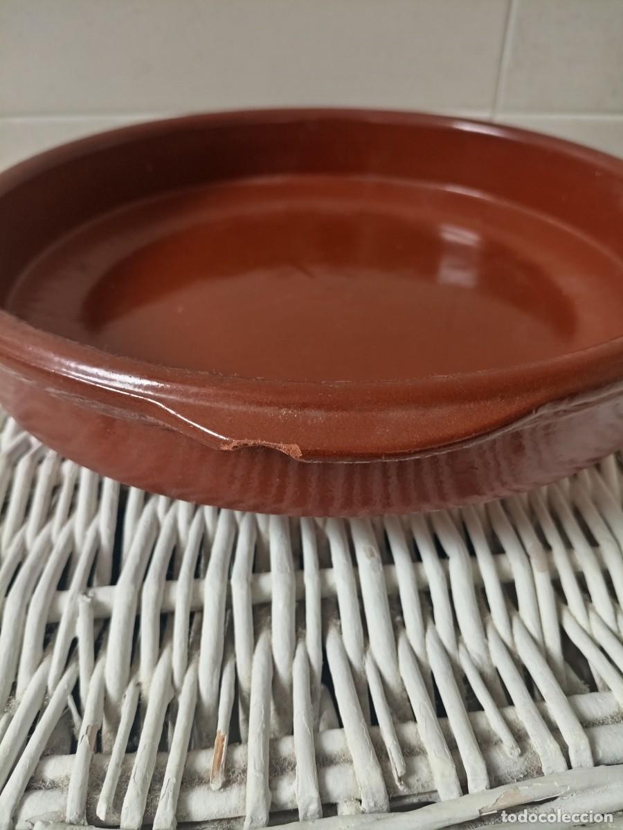 Vintage: Cazuela de Barro Tradicional 24 cm - Foto 3