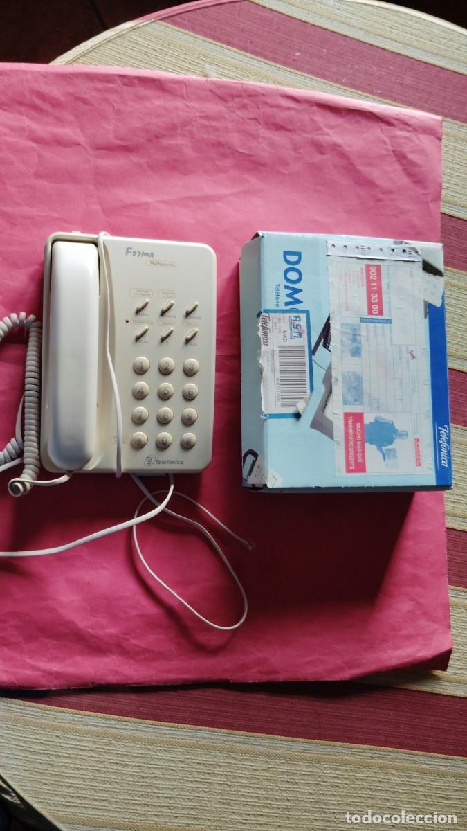 Vintage: TELEFONO.-FORMA.-TELEFONICA.-TELEFONO CON SU CAJA.