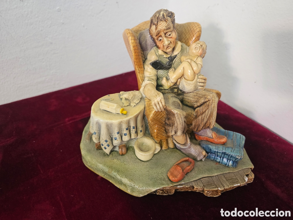 Vintage: ​Figura Vintage Naturecraft England - &rdquo;Grandad's Darling&rdquo; (Ref. 830) Abuelo