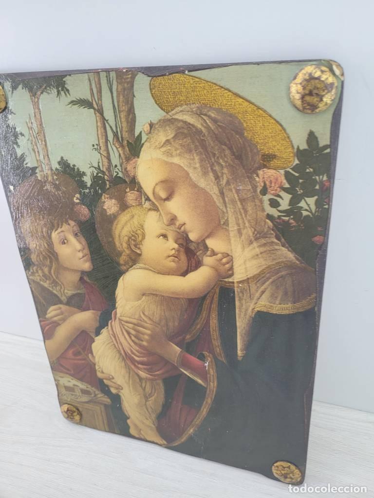 Vintage: CUADRO DE MADERA RELIGIOSO - Foto 4