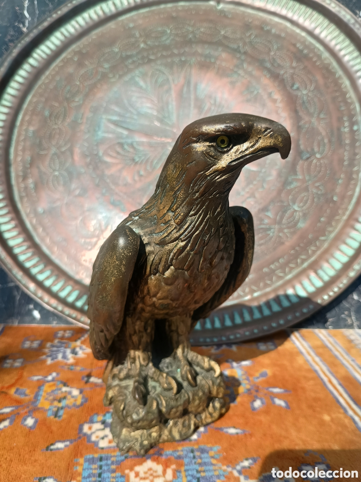 Vintage: Escultura &aacute;guila calva