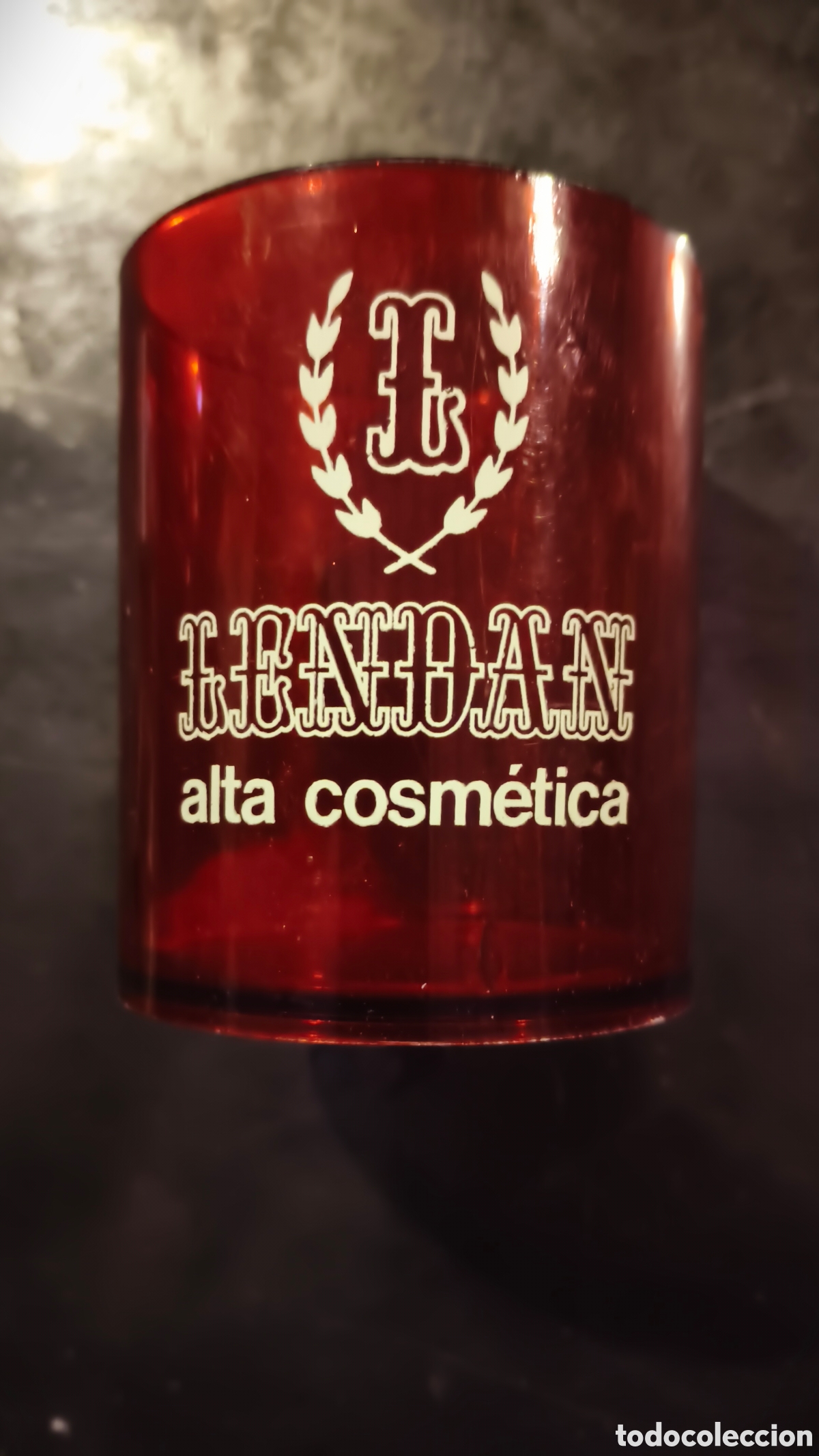 Vintage: Vaso vintage publicidad cosm&eacute;tica lendan Barcelona peluquer&iacute;a est&eacute;tica