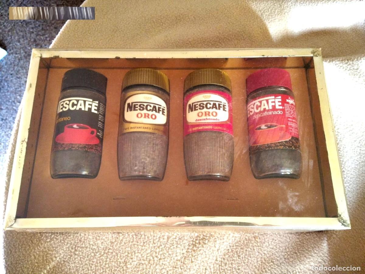 Vintage: Pack Regalo de 4 Tarros de Nescafe de los a&ntilde;os 70