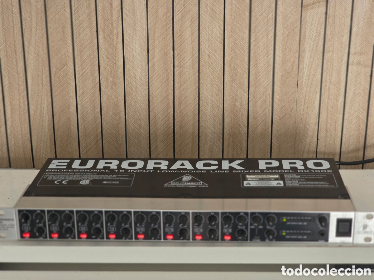 Vintage: behringer eurorack pro rx1602 mezclador 16 entradas + cables