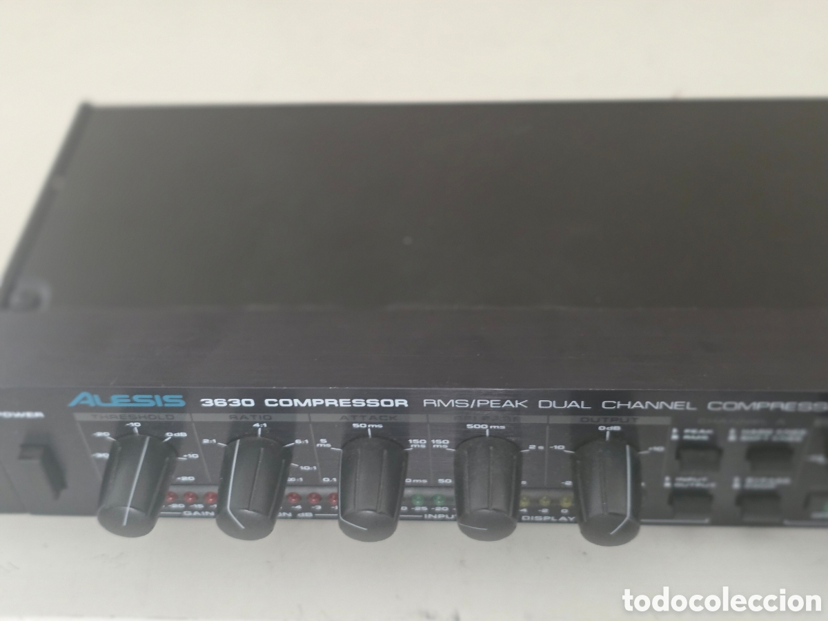 Vintage: alesis 3630 compressor compresor limitador est&eacute;reo rack