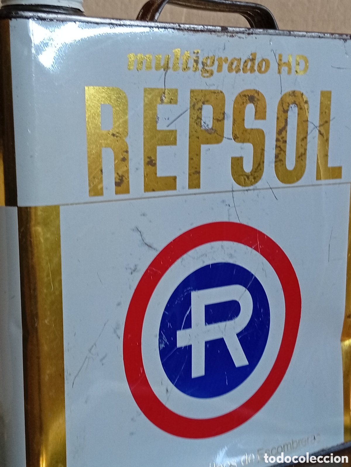 Vintage: Lata Aceite Repsol Multigrado HD 20W-40 Vintage (A&ntilde;os 70) - Refiner&iacute;a Escombreras