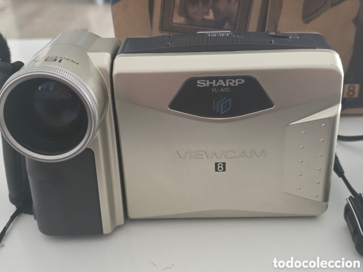Vintage: videoc&aacute;mara sharp viewcam vl-a10 video8 8mm completa - Foto 2