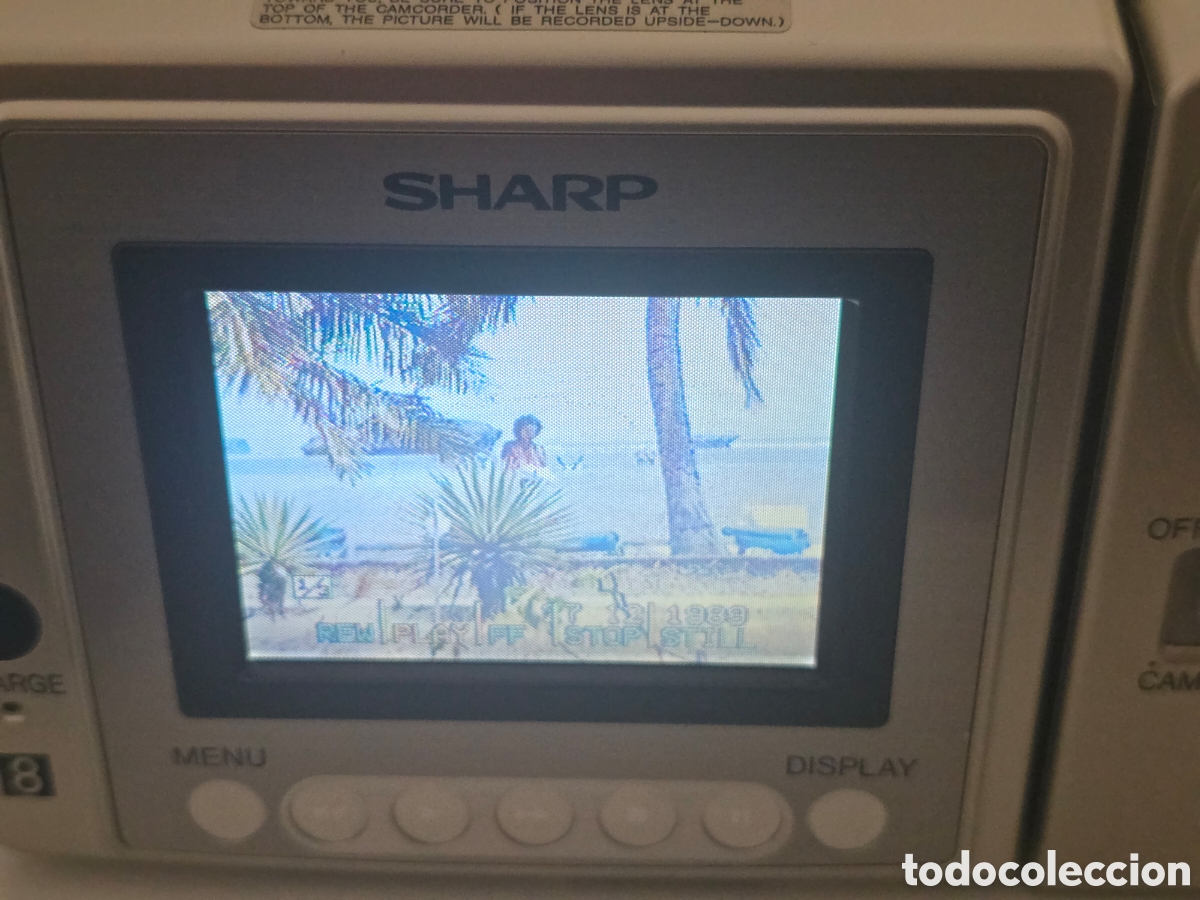 Vintage: videoc&aacute;mara sharp viewcam vl-a10 video8 8mm completa - Foto 4