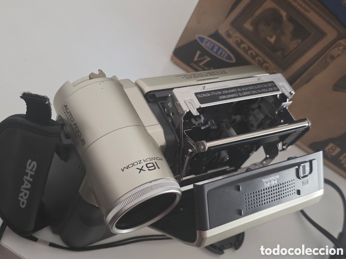 Vintage: videoc&aacute;mara sharp viewcam vl-a10 video8 8mm completa - Foto 12