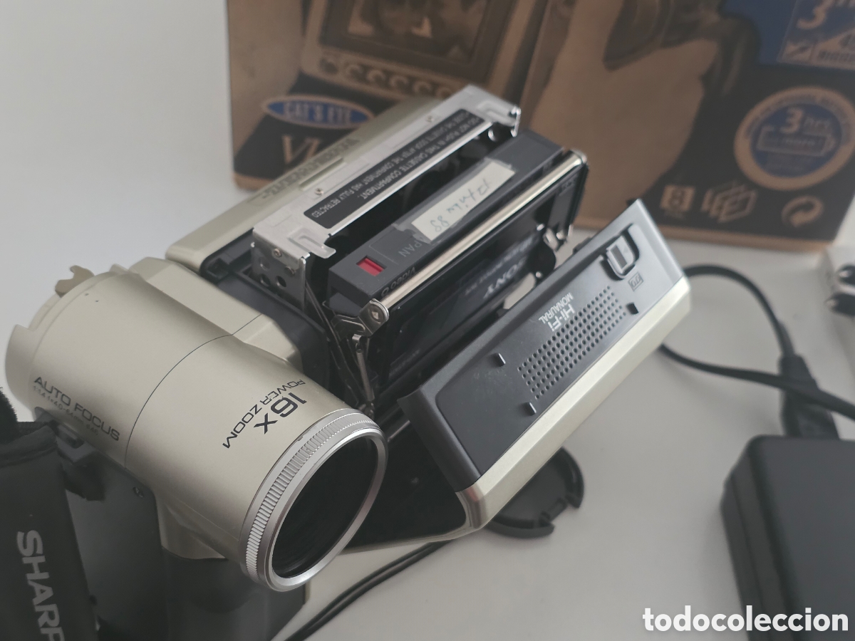 Vintage: videoc&aacute;mara sharp viewcam vl-a10 video8 8mm completa - Foto 15