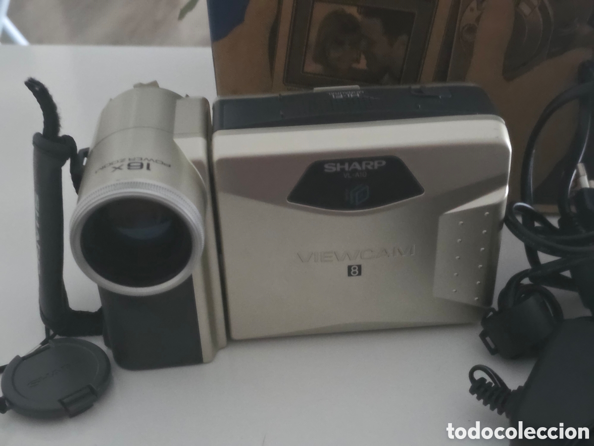 Vintage: videoc&aacute;mara sharp viewcam vl-a10 video8 8mm completa - Foto 19