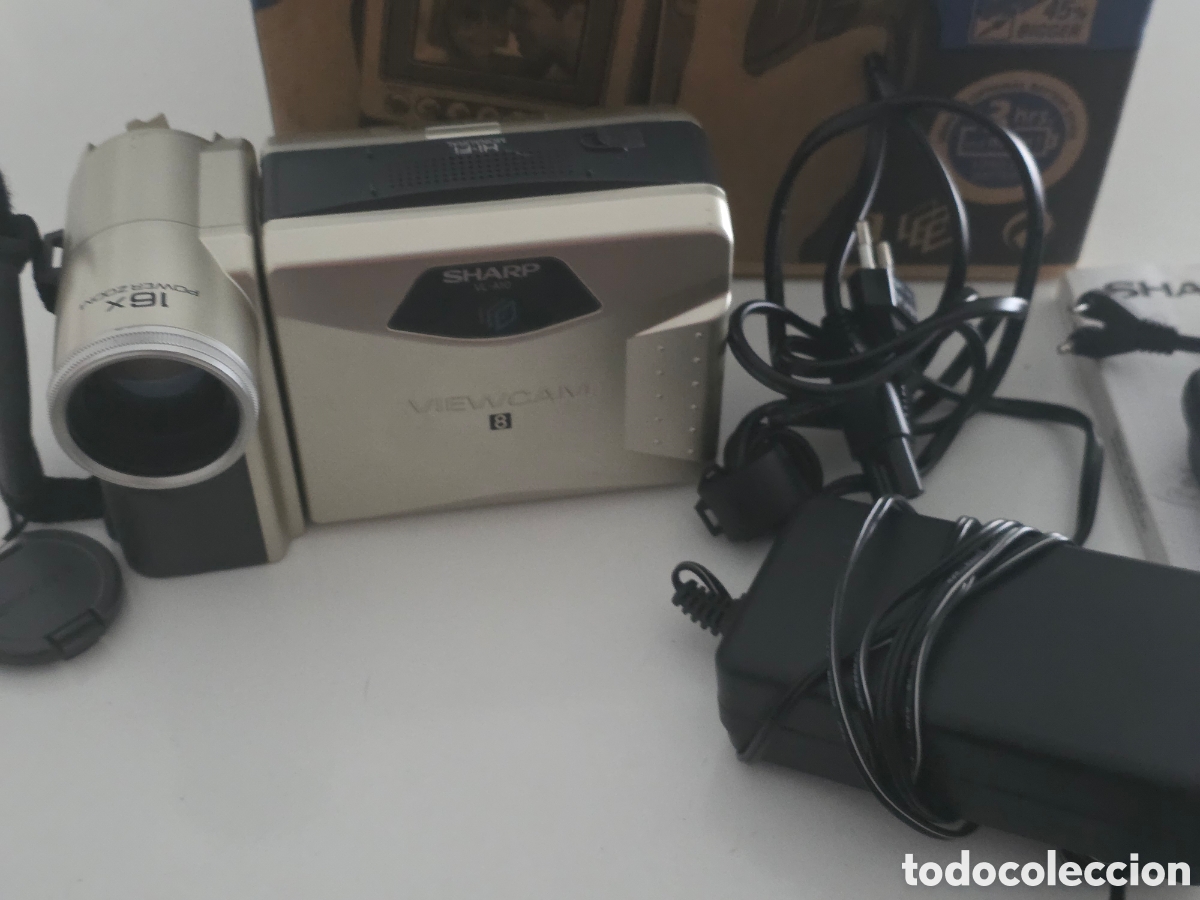 Vintage: videoc&aacute;mara sharp viewcam vl-a10 video8 8mm completa - Foto 23