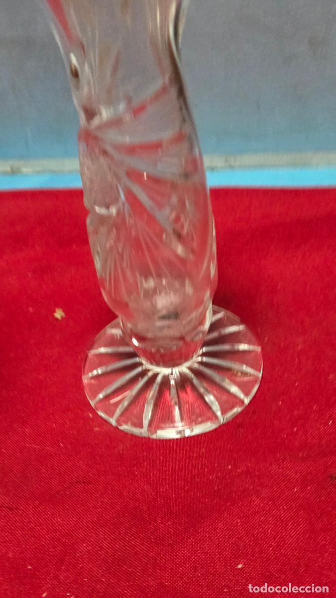 Vintage: florero de cristal labrado - Foto 2