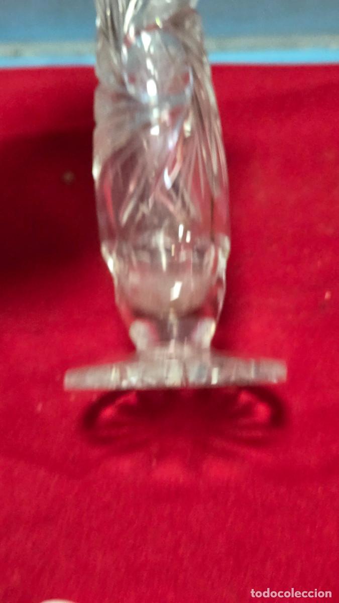 Vintage: florero de cristal labrado - Foto 6