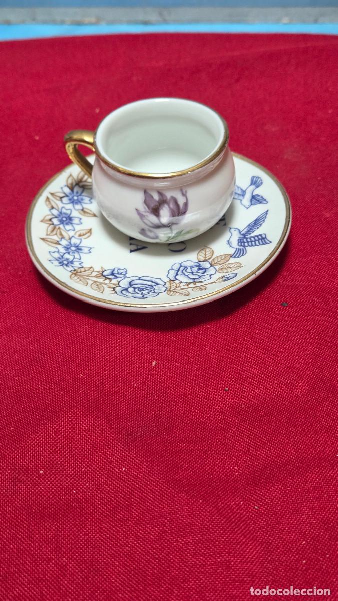 Vintage: taza y plato porcelana