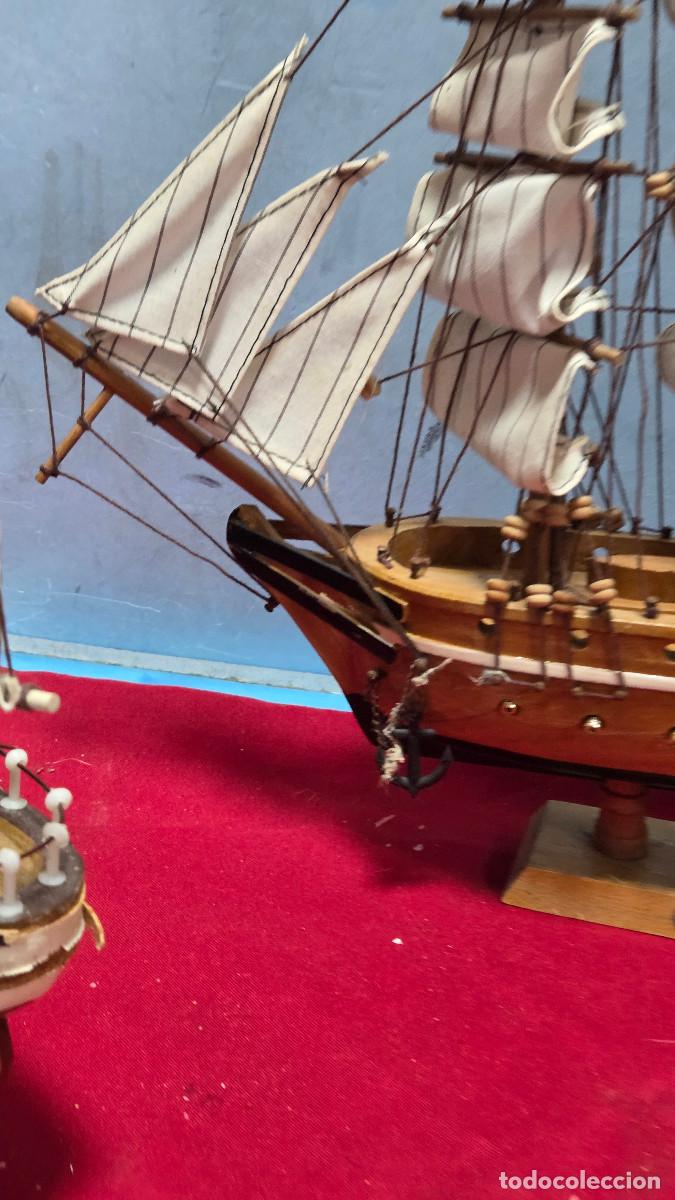 Vintage: maqueta de barco de madera - Foto 2