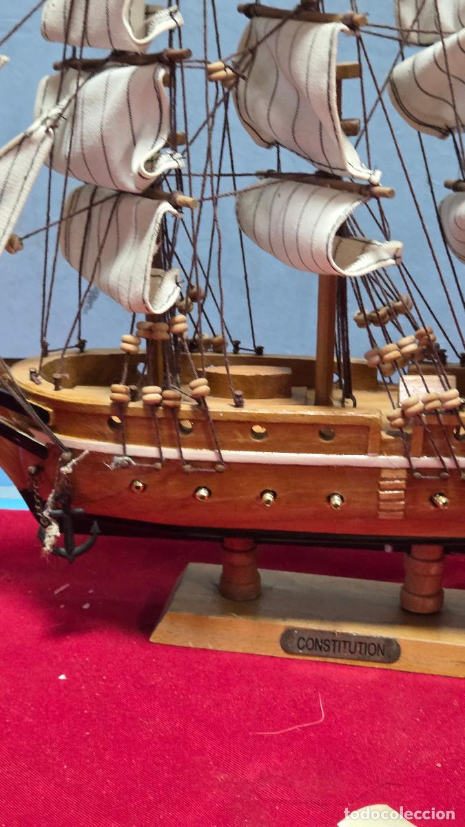 Vintage: maqueta de barco de madera - Foto 3