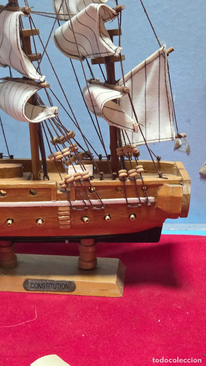 Vintage: maqueta de barco de madera - Foto 4