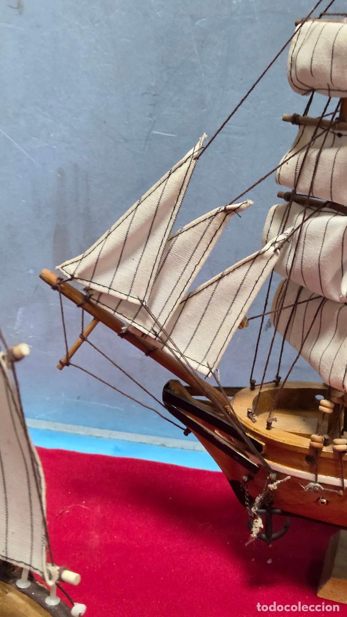 Vintage: maqueta de barco de madera - Foto 6