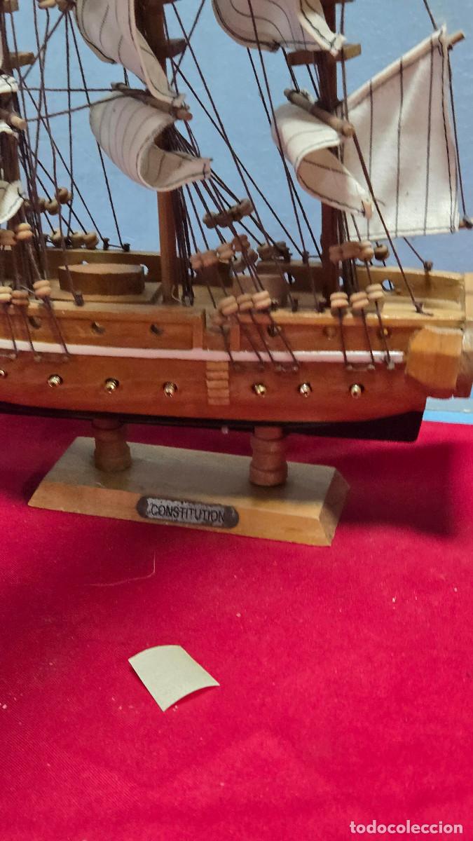 Vintage: maqueta de barco de madera - Foto 8