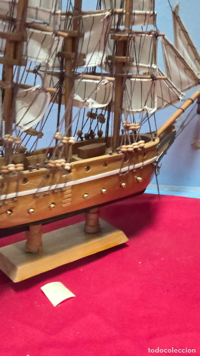 Vintage: maqueta de barco de madera - Foto 12