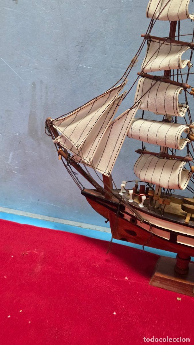 Vintage: maqueta de barco de madera - Foto 2