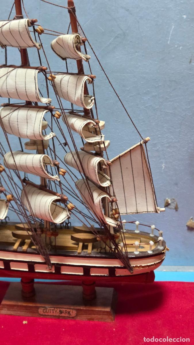 Vintage: maqueta de barco de madera - Foto 3