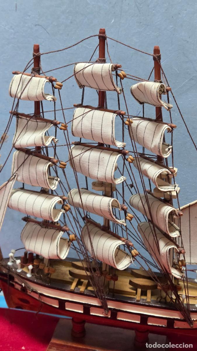 Vintage: maqueta de barco de madera - Foto 4